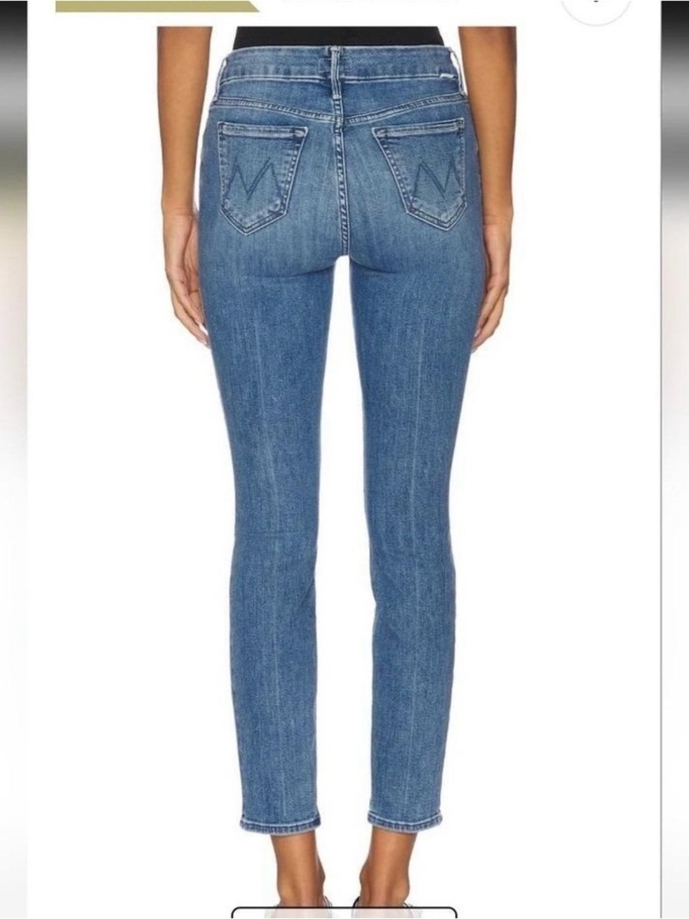 MOTHER Slim High-Rise Skinny Jeans - Blue Wash